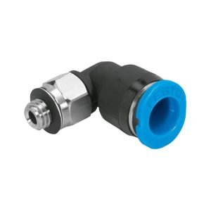 Elbow-M5, M5 Pneumatic Fitting, Winch Breather Port, 6mm Elbow Fitting, Red Winches Air Spare Parts