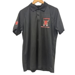 Black Stampede Polo Shirt
