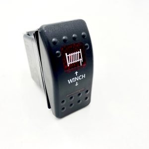 Winch in and out switch for winches