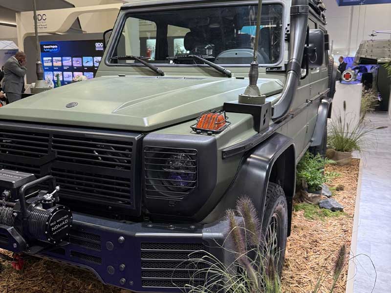 RED Winches NOMAD2 fitted on Rheinmetall military light vehicle 