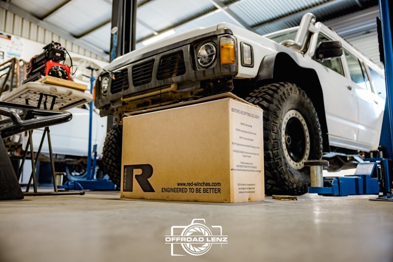 News & Reviews From RED Winches 8 King Cobra Winch unpacked and ready to be installed